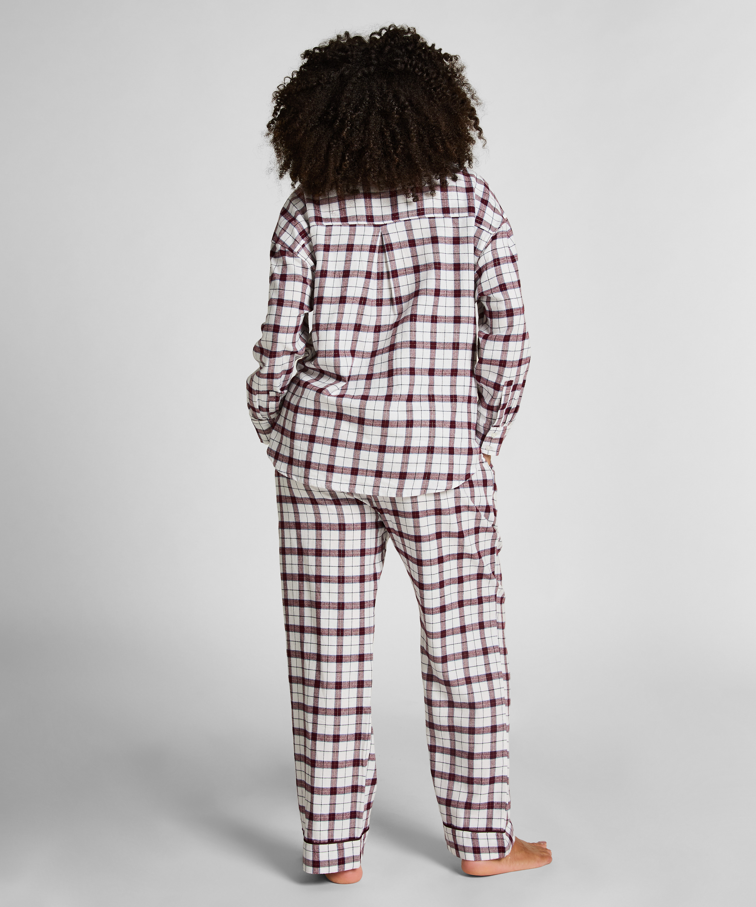Pyjamatop Flannel, Wit, main