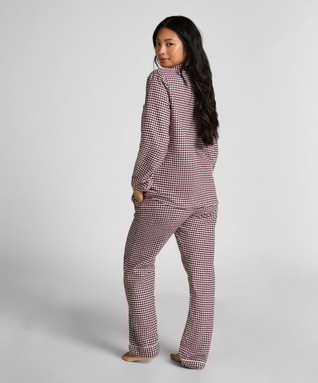 Pyjamatop Flanel Essentials, Paars