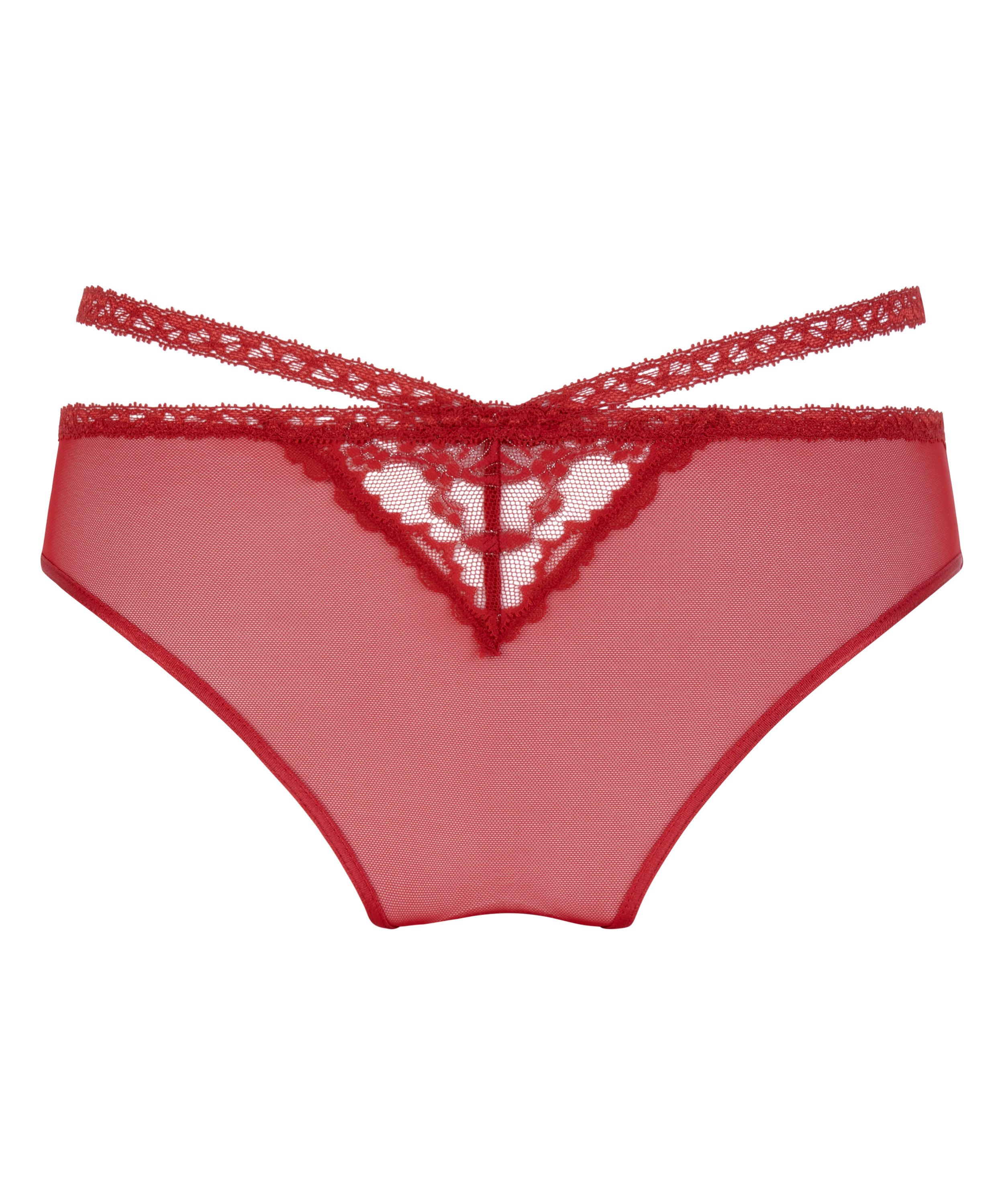 Slip brésilien Penny, Rouge, main