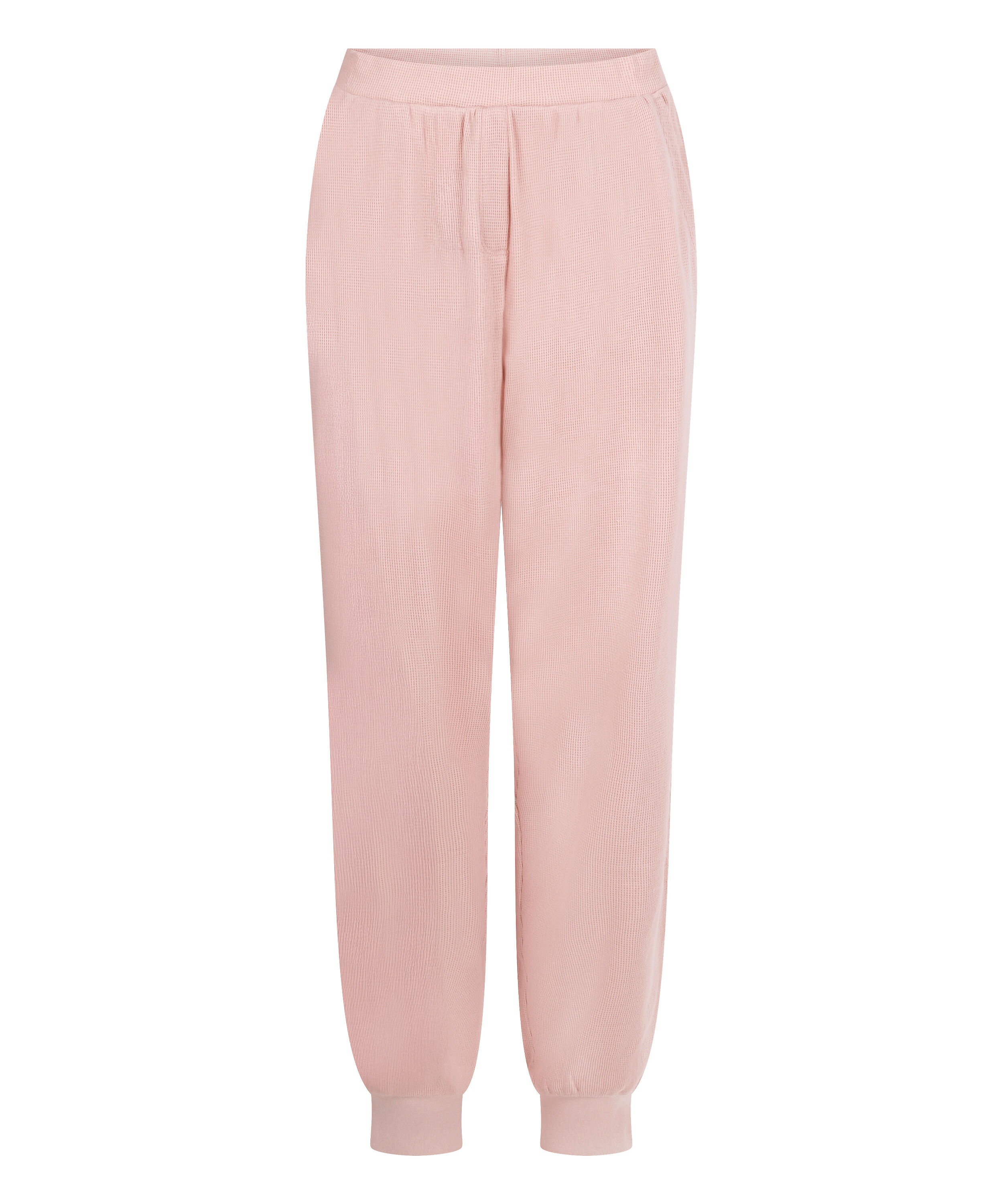 Joggingbroek van wafelstof, Roze