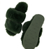 Pantoufles Fake Fur, Vert