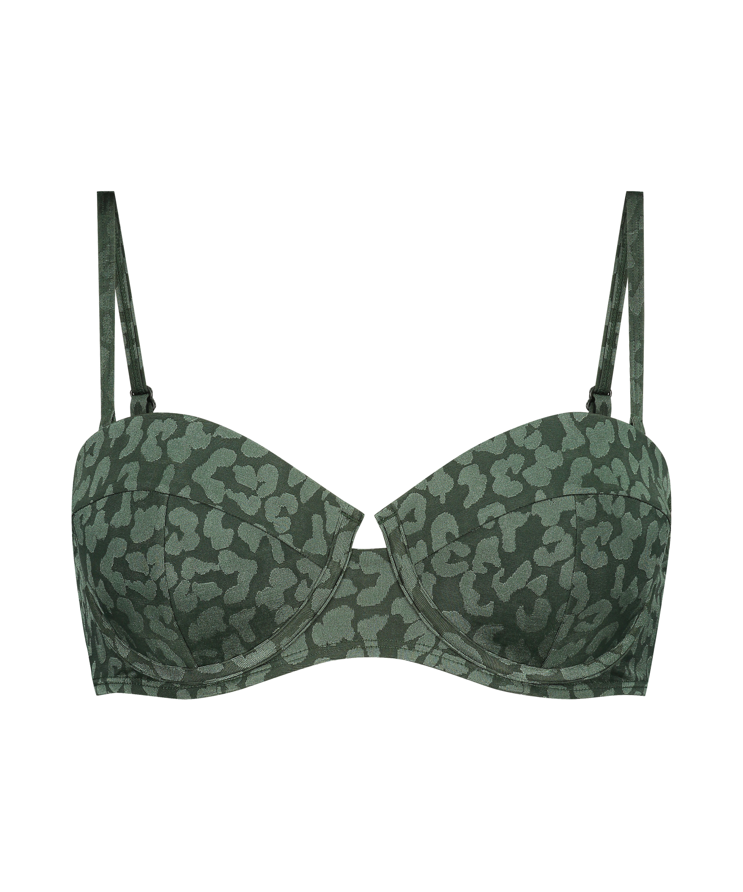 Haut de bikini à armatures préformé Tonal Leo Taille E +, Vert, main