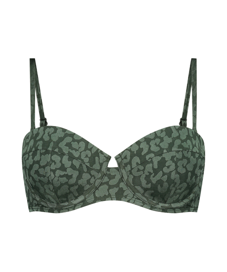 Haut de bikini à armatures préformé Tonal Leo Taille E +, Vert