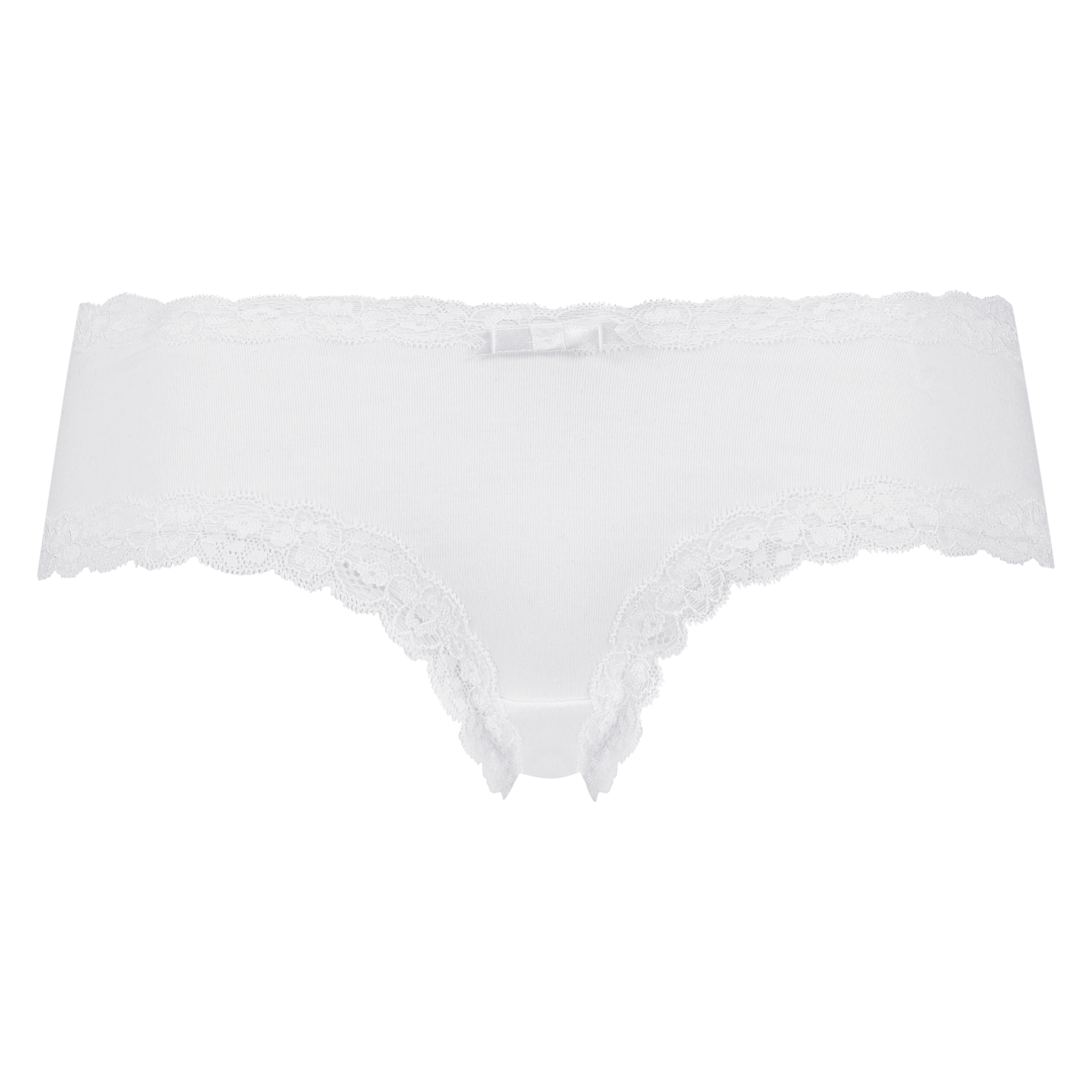 Slip brésilien V-shape, Blanc, main