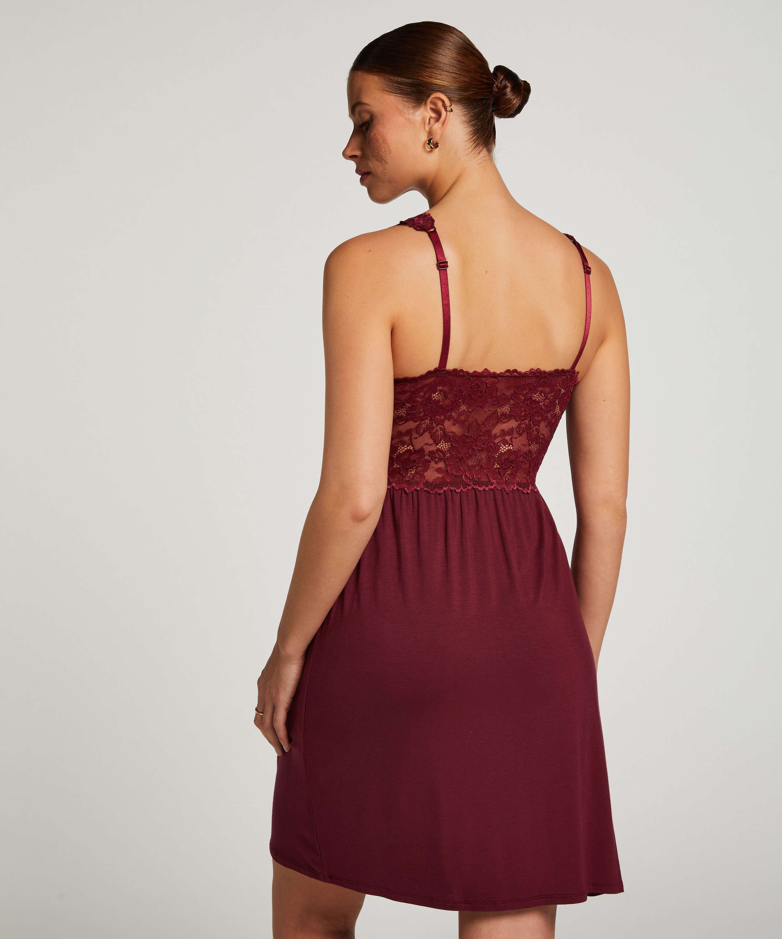 Slipdress Nora Lace, Paars, main