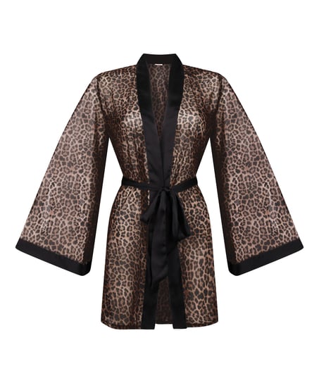 Kimono Leopard, Zwart