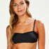 Top de bikini bandeau Haze, Noir