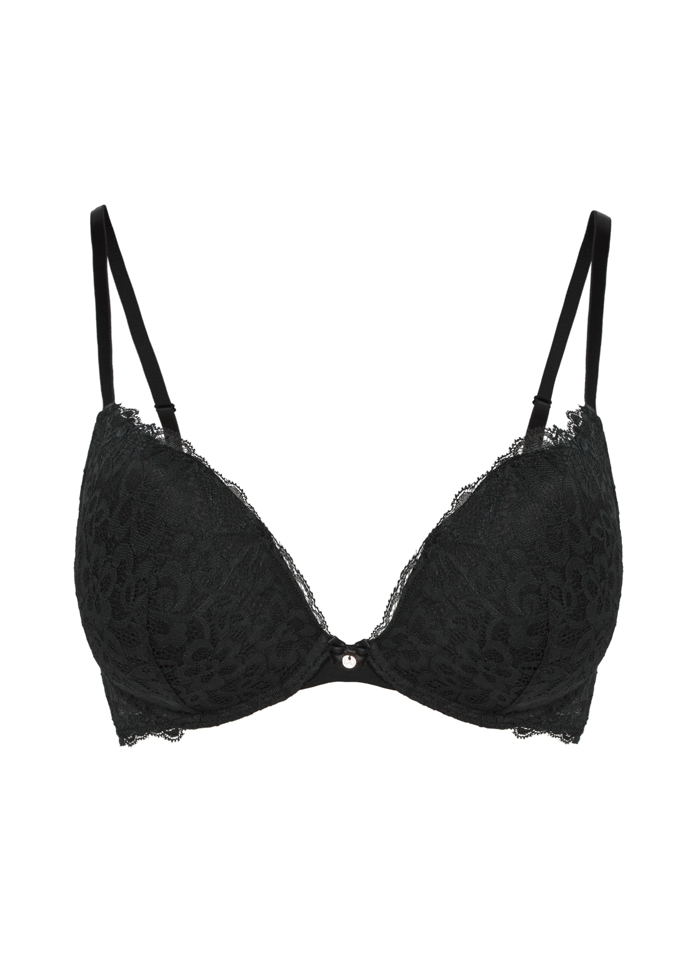 Soutien-gorge à armatures préformé push-up Marine, Noir, main