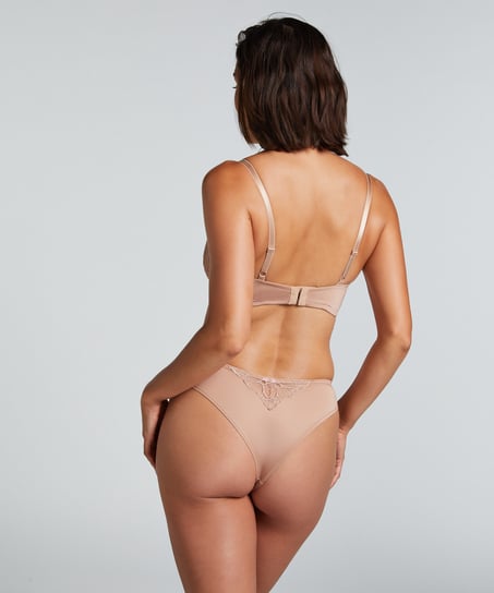 Soutien-gorge à armatures non-préformé longline Anya, Brun