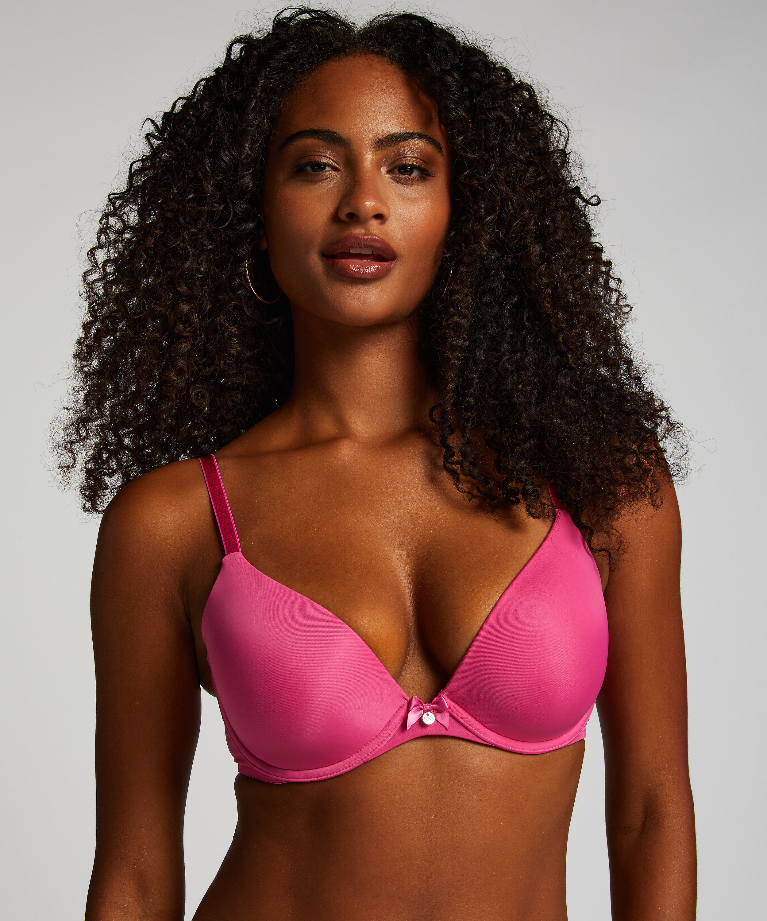 Voorgevormde beugel bh Plunge, Roze