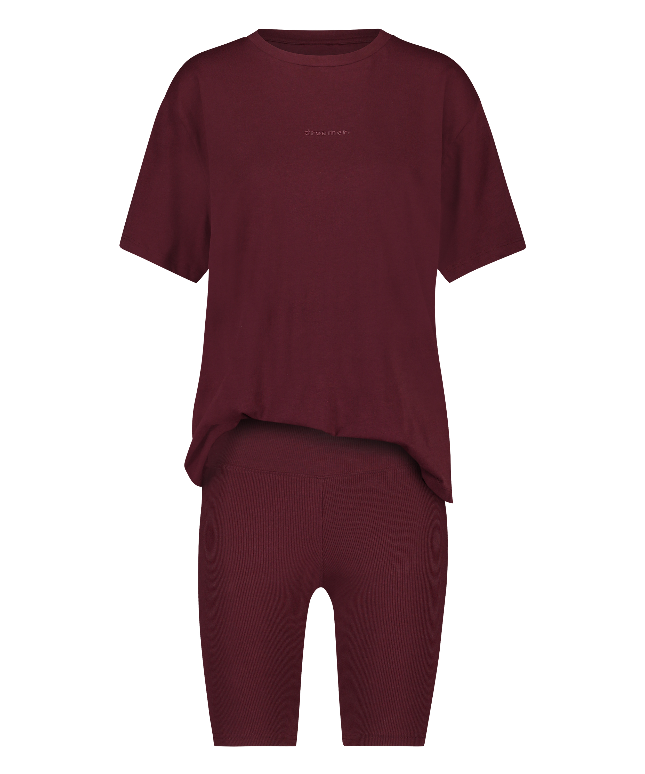Korte pyjama set Biker, Rood, main