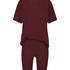 Korte pyjama set Biker, Rood