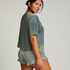 Top Velours Pocket, Groen