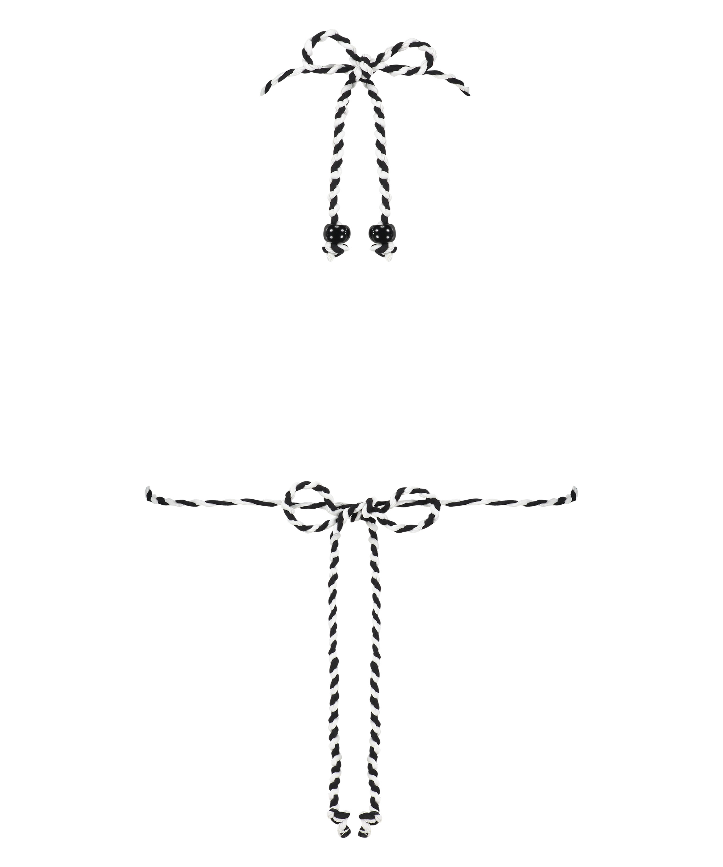 Triangel bikinitop Doha Zebra, Wit, main