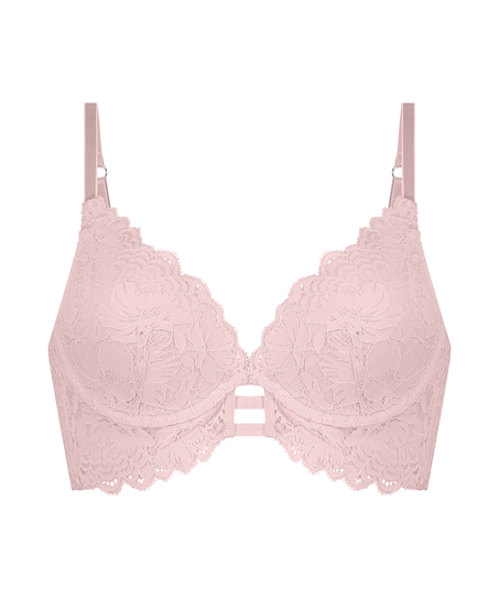 Voorgevormde longline beugel bh Andrea, Roze