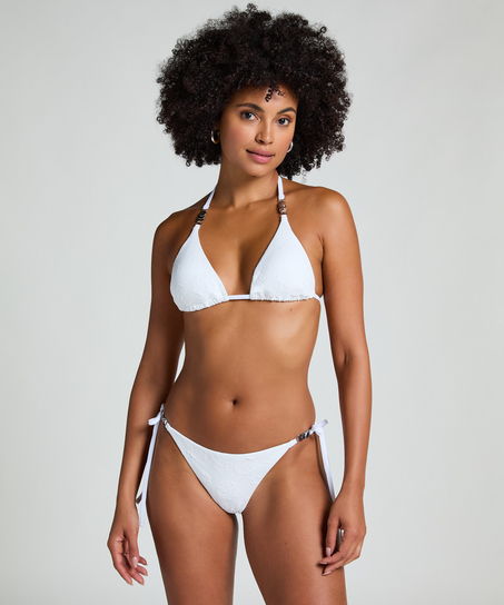 Triangel bikinitop Seashell, Wit