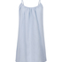 Mousseline Slipdress, Blauw