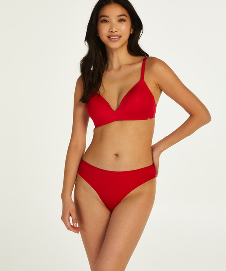 Slip br&eacute;silien Invisible Lace Back, Rouge
