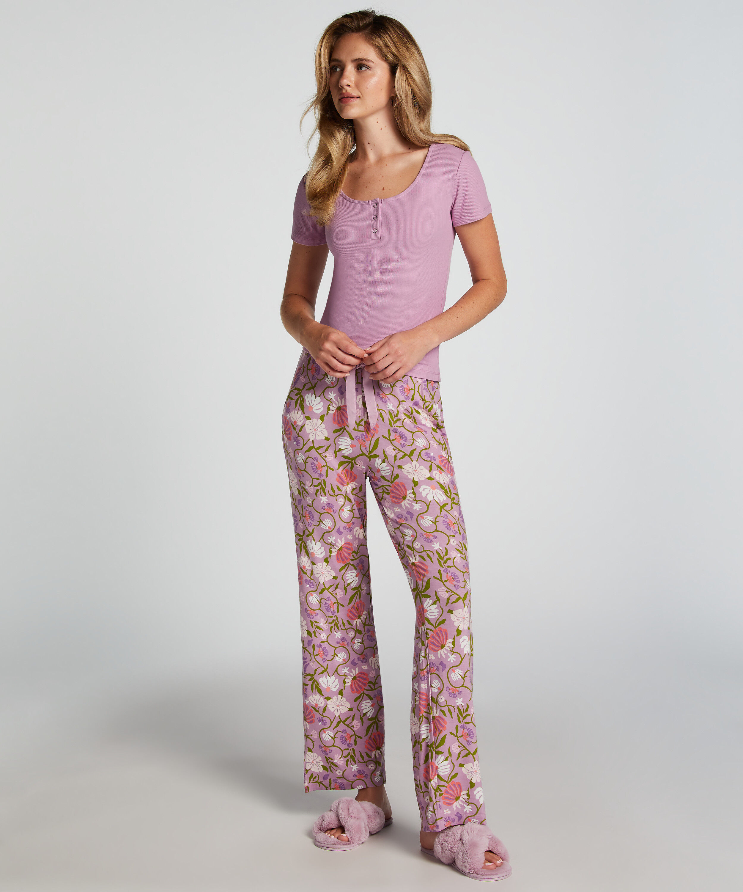 Pyjamabroek Jersey, Paars