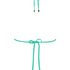 Haut de bikini triangle Doha, Vert