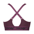 HKMX Soutien-gorge de sport The Crop Logo Level 1, Pourpre