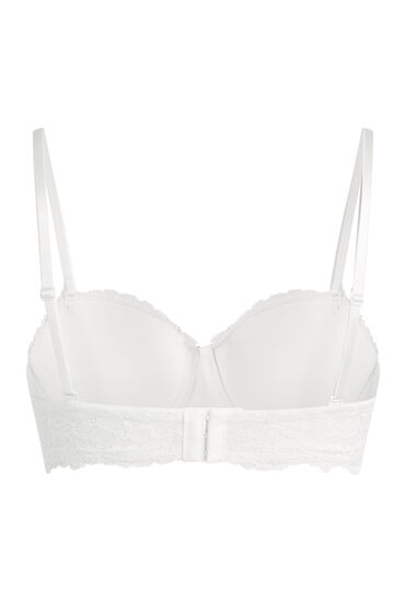 Hunkemöller Voorgevormde strapless beugel bh Marine Wit, foto 2