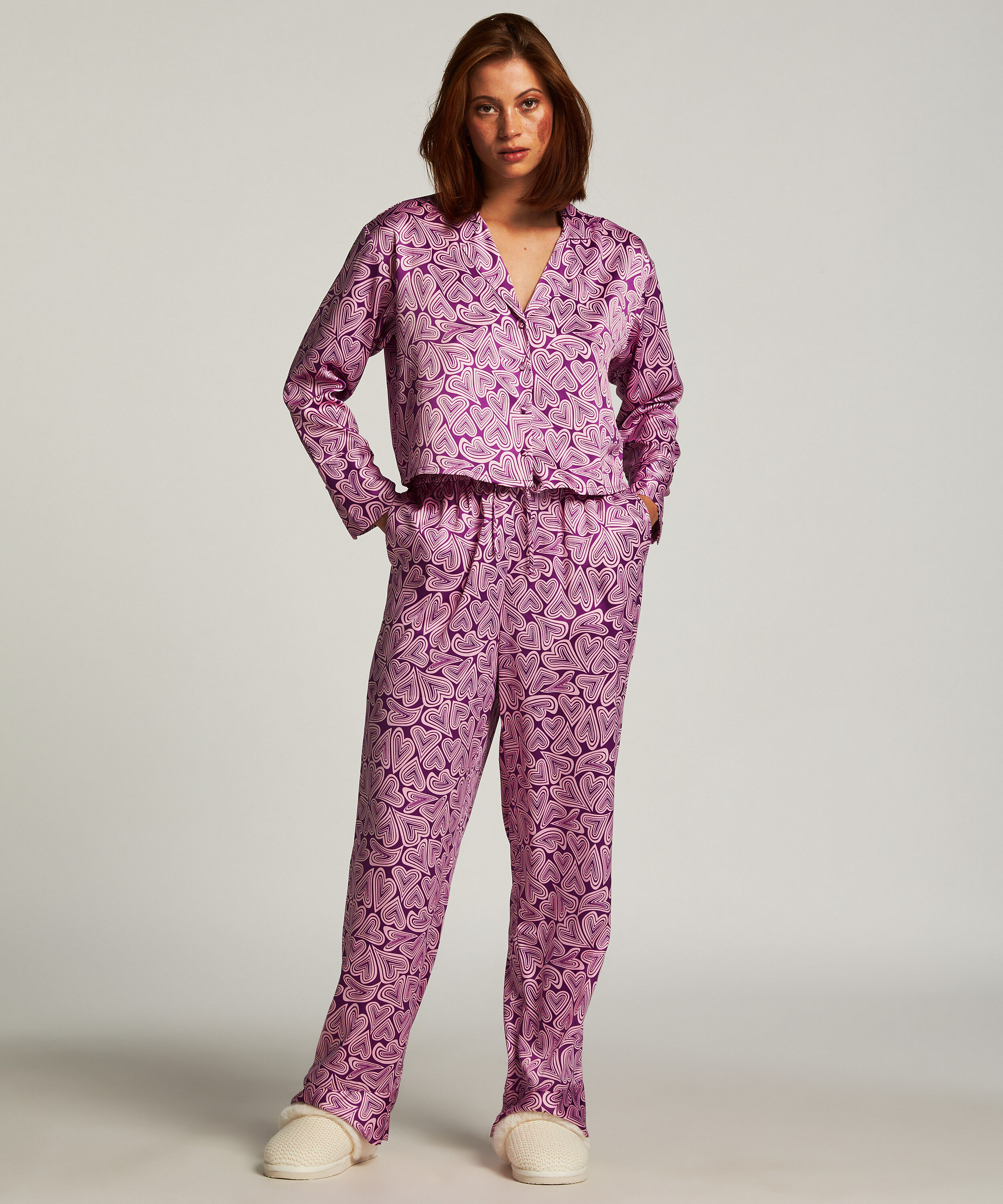 Pantalon Satin, Pourpre