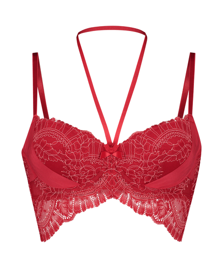 Voorgevormde longline beugel bh Coco, Rood