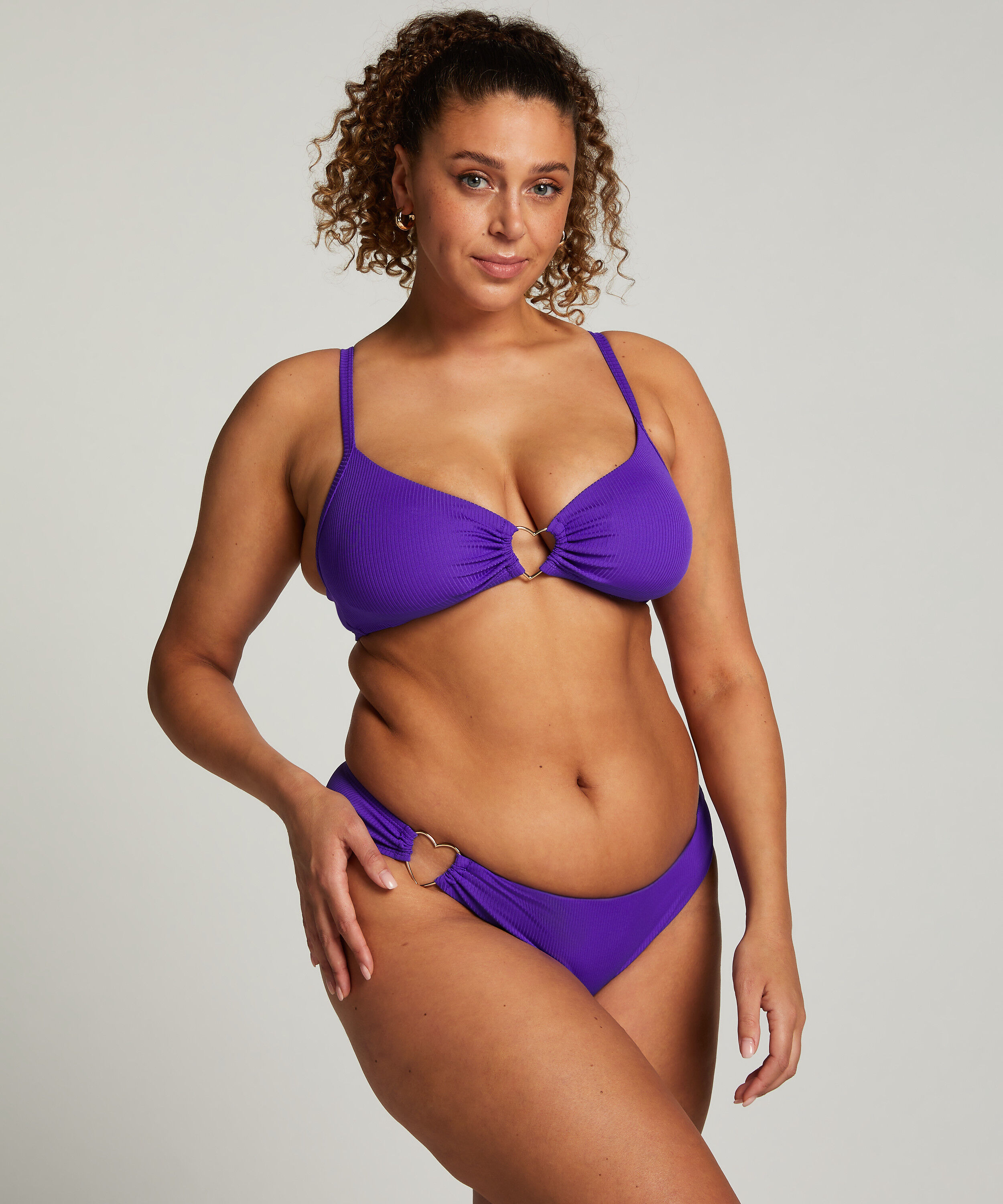 Haut de bikini court Eclipse, Pourpre