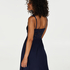 Slipdress Modal lace, Blauw