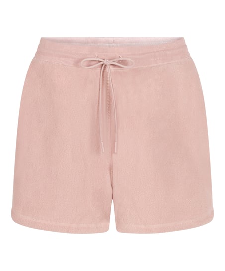 Sportieve fleece short, Roze