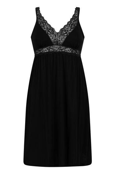 Hunkemöller Jersey Slipdress Zwart, foto 3