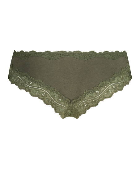 Slip br&eacute;silien coton, Vert