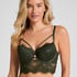 Soutien-gorge &agrave; armatures rembourr&eacute; longline Amara, Vert