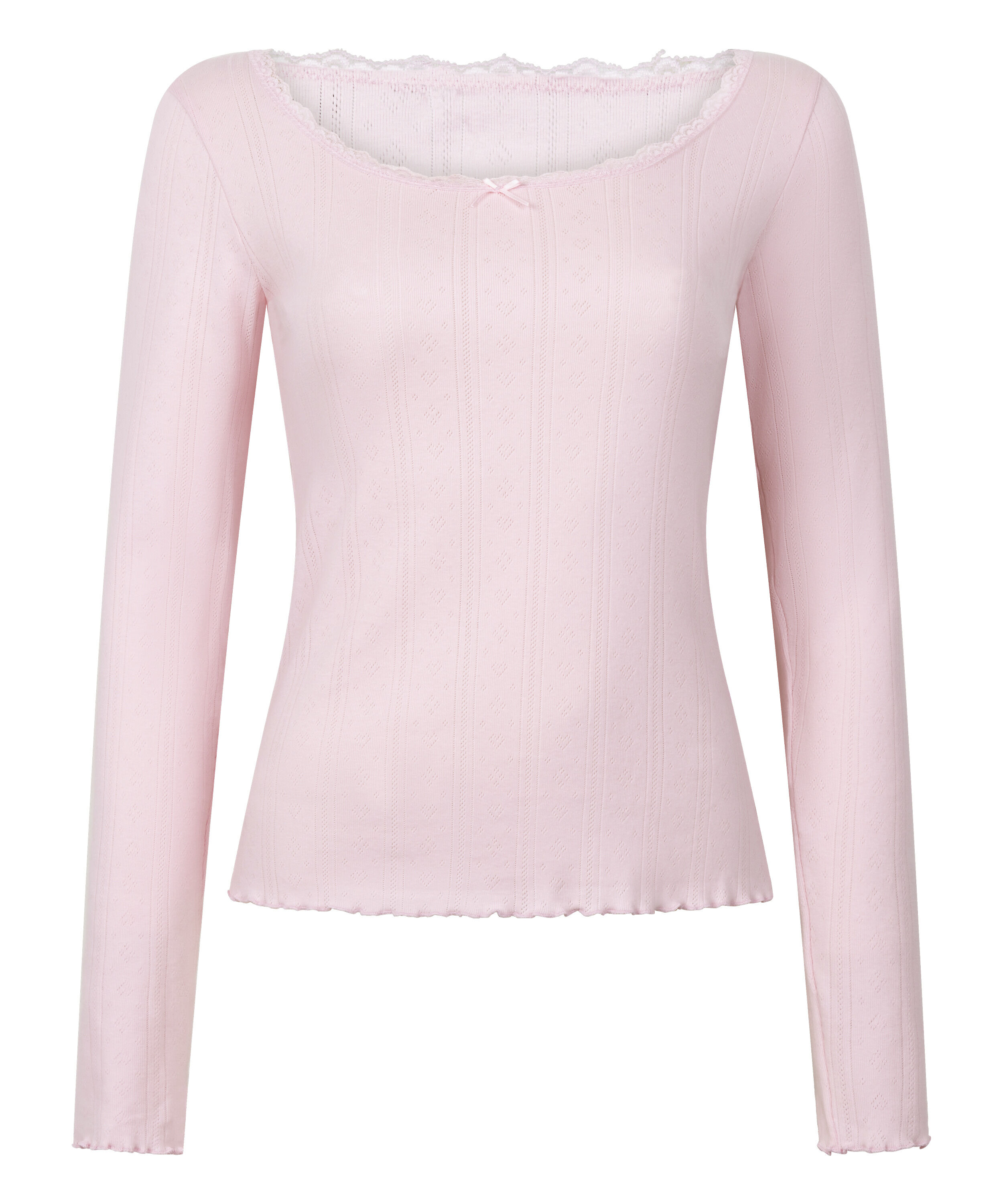 Haut de pyjama Pointelle, Rose