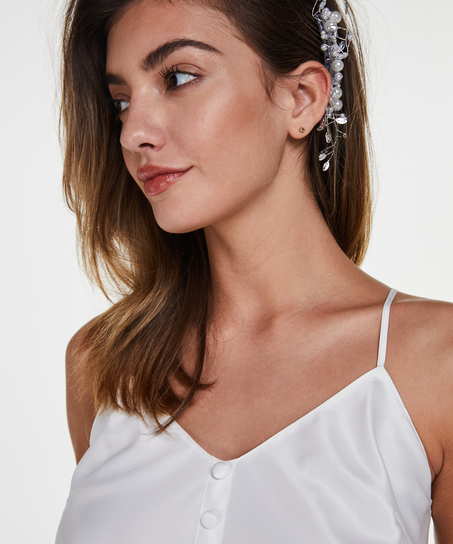 Cami top satin Bridal, Wit