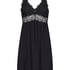 Slipdress Nora Lace, Zwart
