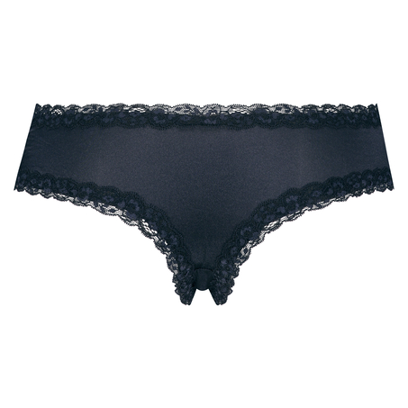 Slip br&eacute;silien V-shape micro, Bleu