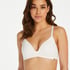 Soutien-gorge sans armatures pr&eacute;form&eacute; Mona, Blanc