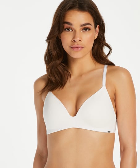 Soutien-gorge sans armatures pr&eacute;form&eacute; Mona, Blanc