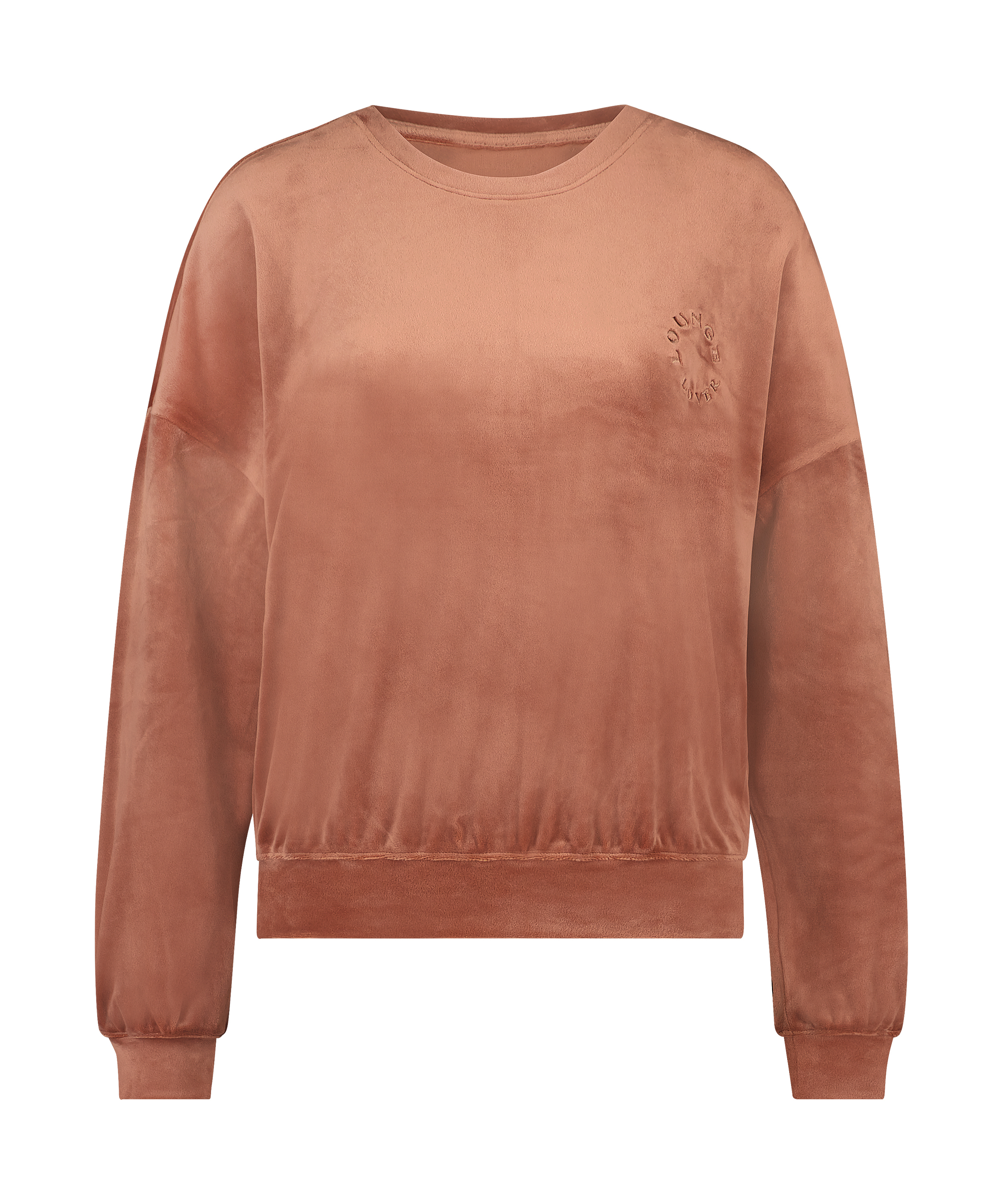 Top Velours, Rose, main