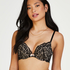Soutien-gorge maxi rembourré à armatures Rose, Noir