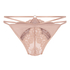 Slip br&eacute;silien ouvert Nisha, Beige