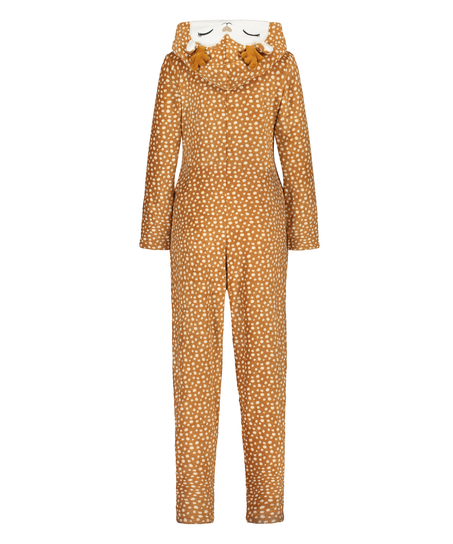 Onesie Polaire Renne, Brun