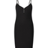 Slipdress Henley, Zwart