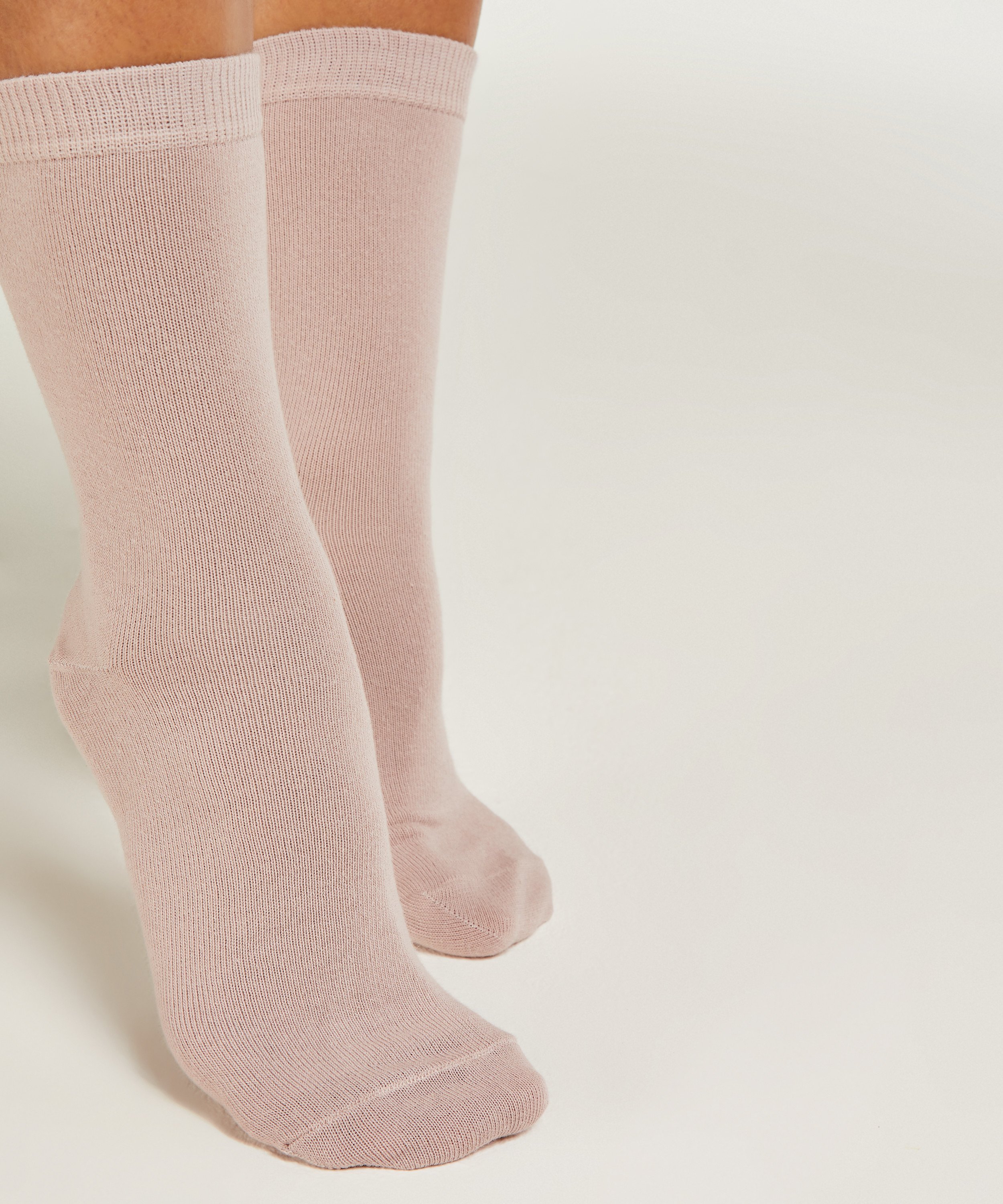 2 Paires de Chaussettes en Coton, Noir, main