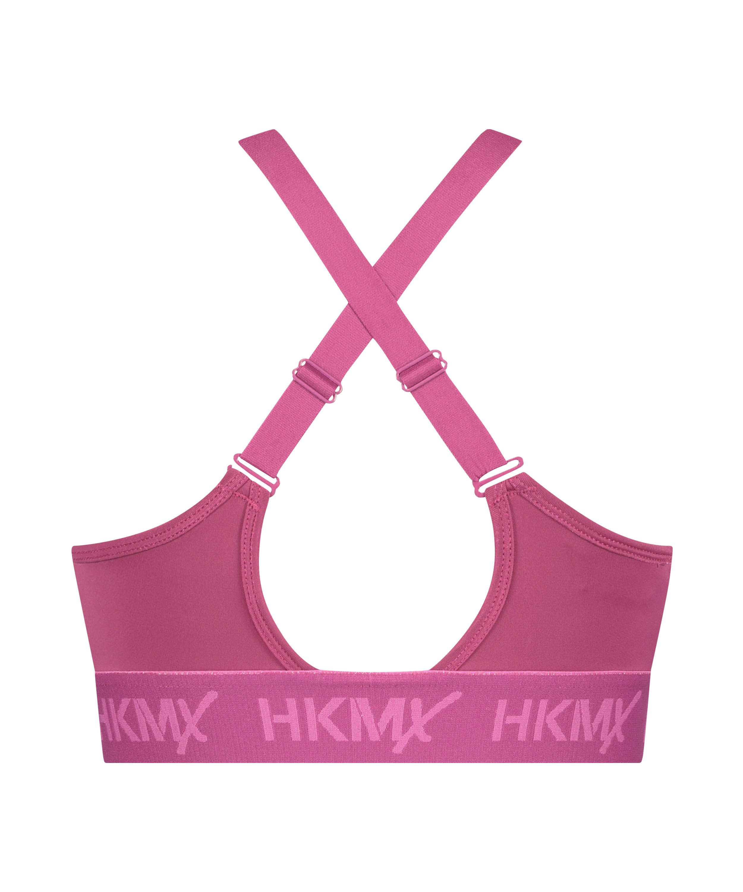 HKMX sport bh The Crop Logo Level 1, Roze, main