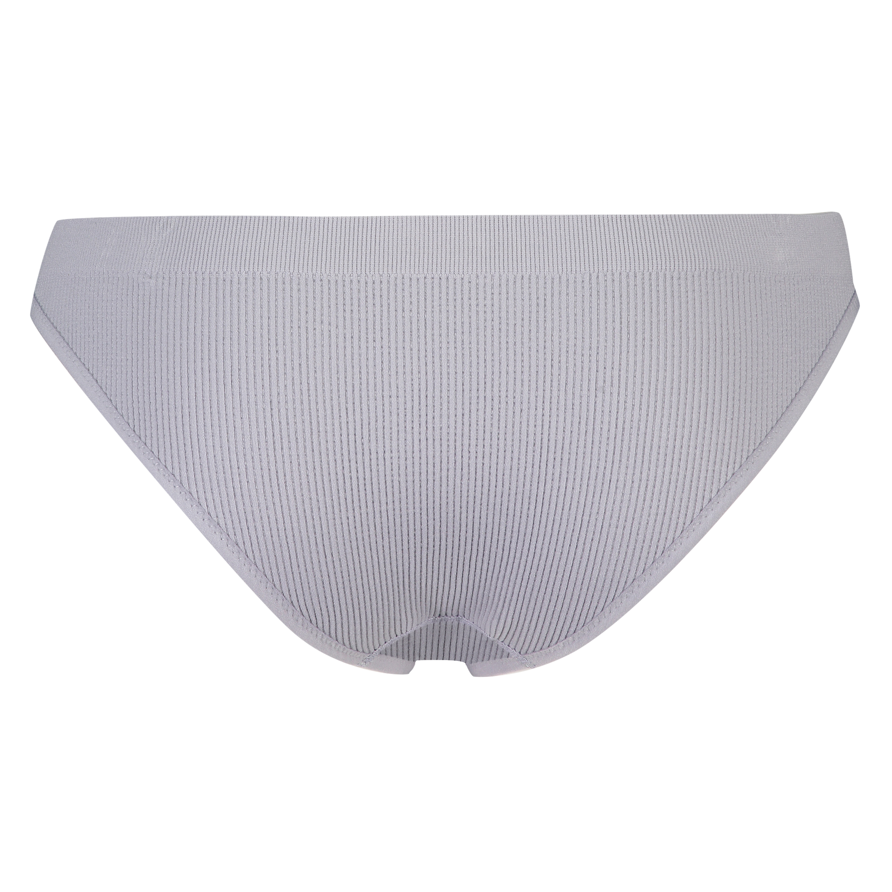 Slip br&eacute;silien taille haute sans couture, Gris, main