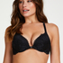 Soutien-gorge à armatures préformé push-up Raine, Noir