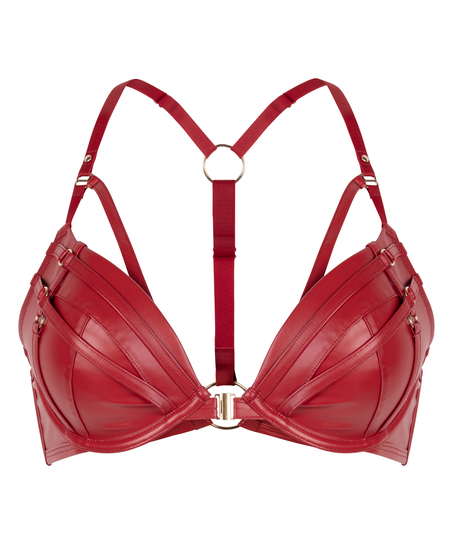 Voorgevormde push-up beugel bh Faye, Rood